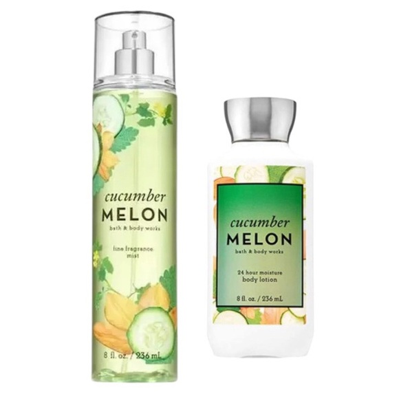 🆕 Bath & Bodywork’s Cucumber Melon 8oz Set - Picture 2 of 4